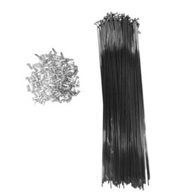 Raio Fino 300x2mm Inox Importado Preto 72 Raios