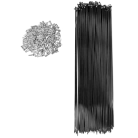 Raio Grosso 255x2.5mm Aço Importado Preto Groza