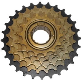 Roda Livre 6 Velocidades Paco 14/28 Dentes Dourada