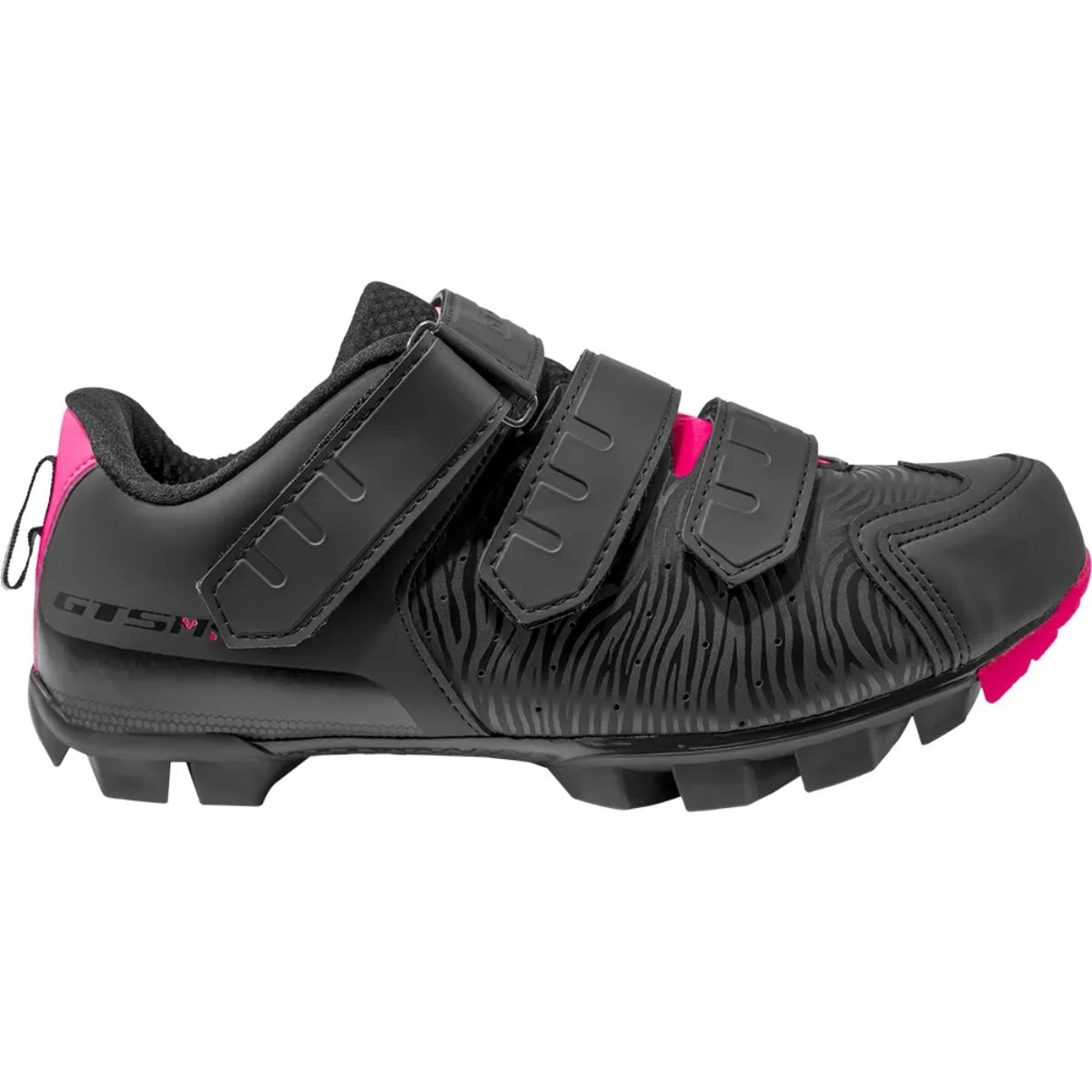 Sapatilha Grool Cool Velcro Preto e Rosa