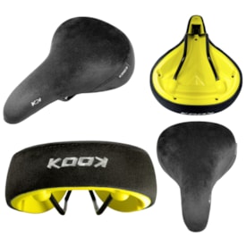 Selim Bike Freeride Kook K Camurça com Bordado