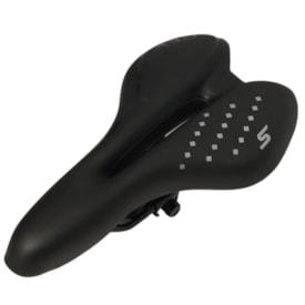 Selim MTB Garra7 Vazado Preto e Cinza Gel