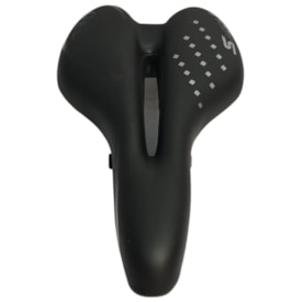 Selim MTB Garra7 Vazado Preto e Cinza Gel