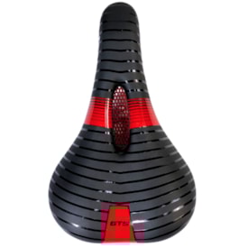 Selim MTB GTS HY 162 Preto e Vermelho Vazado