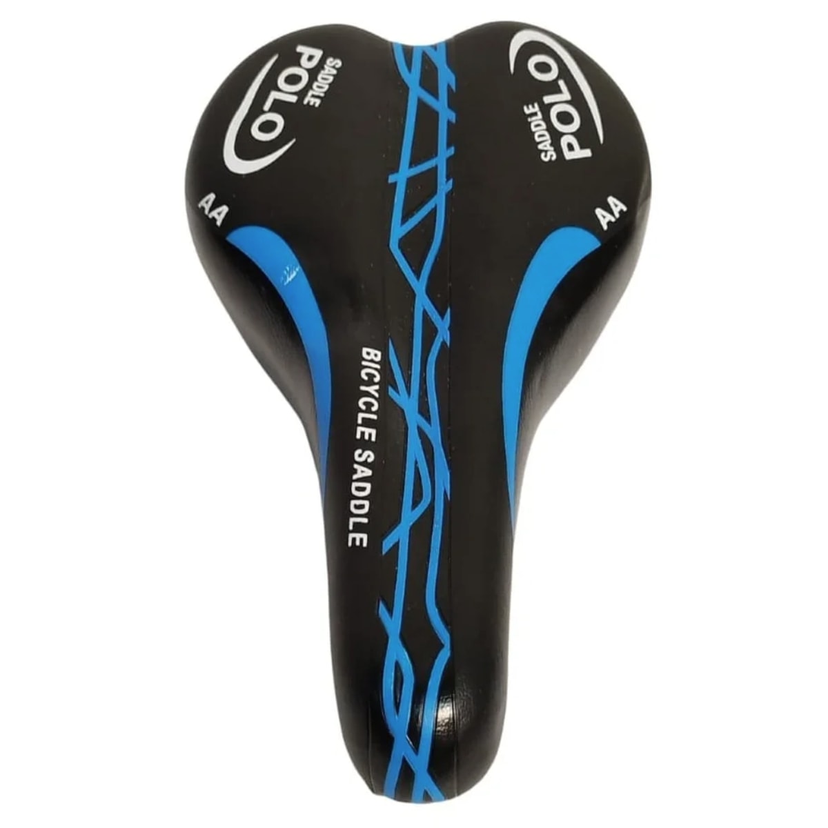 Selim MTB GTS New Polo Preto e Azul Com Manopla e Canote