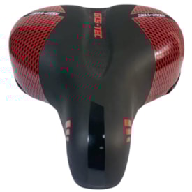 Selim MTB GTS TEC Middle Preto e Vermelho Com Manopla