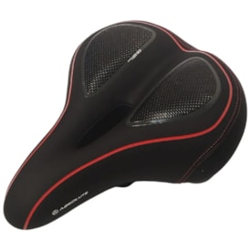 Selim Passeio Absolute Comfort Vazado Preto e Vermelho