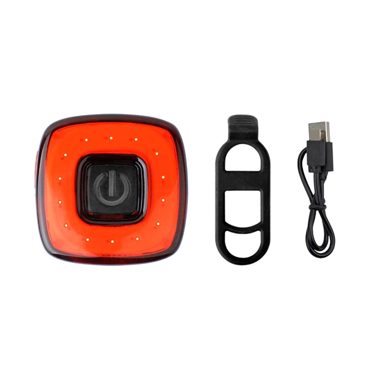 Sinalizador Bicicleta GTA Quadrado Traseiro 30 Lúmens