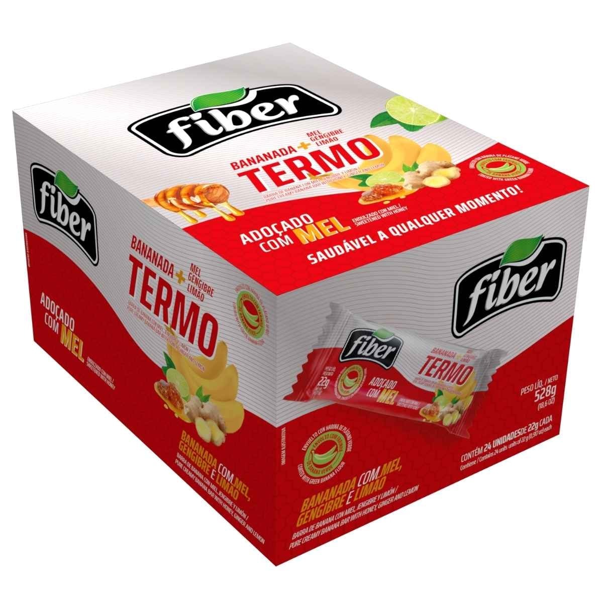 Suplemento Fiber Barra Cereal Termo Banana ( 24 Unidades )