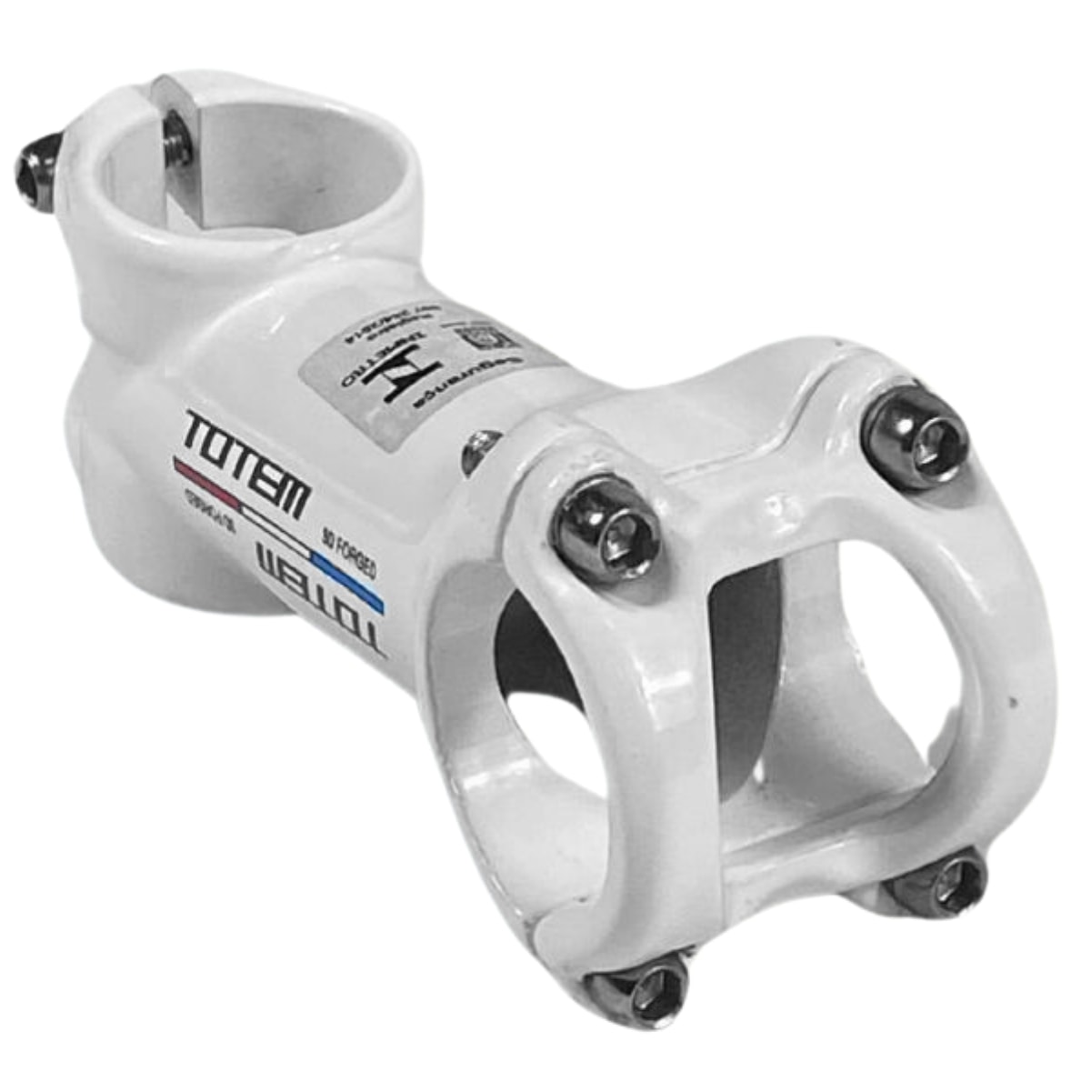 Suporte Mesa de Guidão MTB Toten Alumínio Ahead Set 90mm X 28,6mm Branco