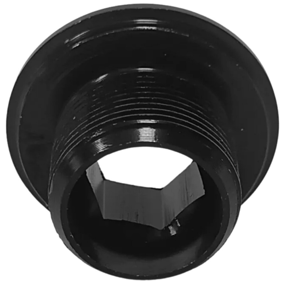 Tampa Pedivela Hollowtech Nek M18 Alumínio Preto