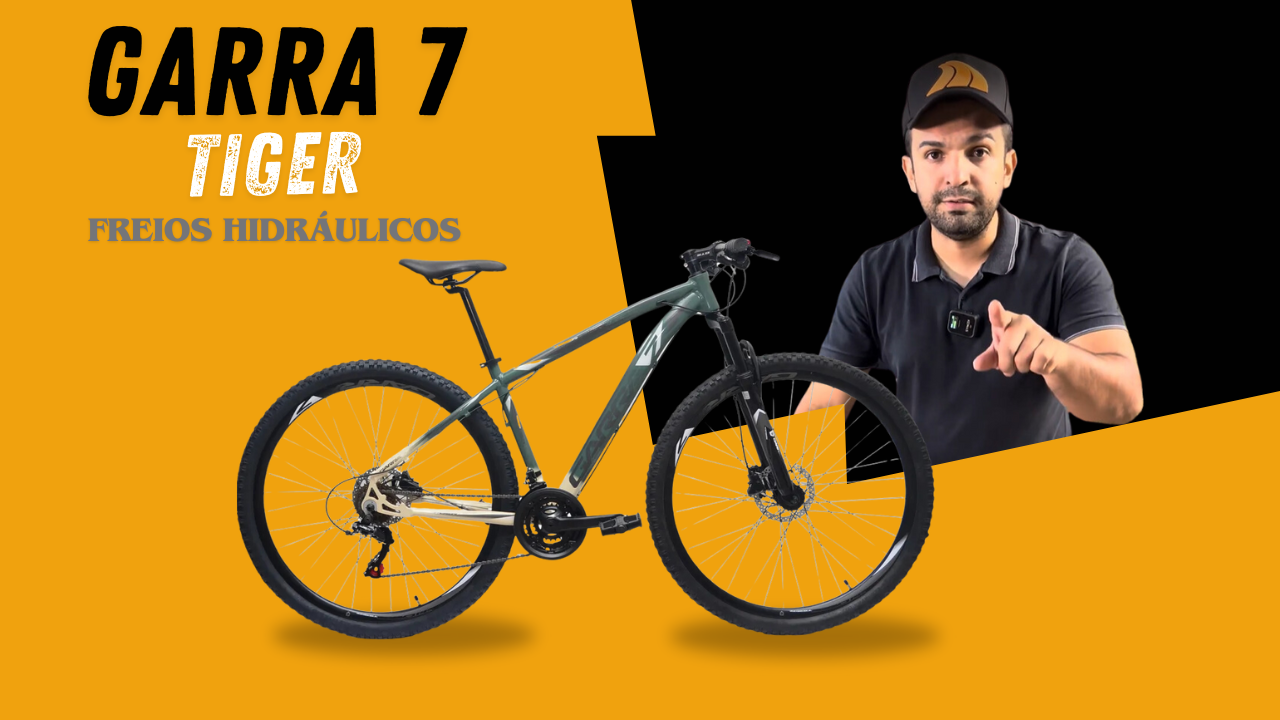 Assista o video da bicicleta garra7 tiger