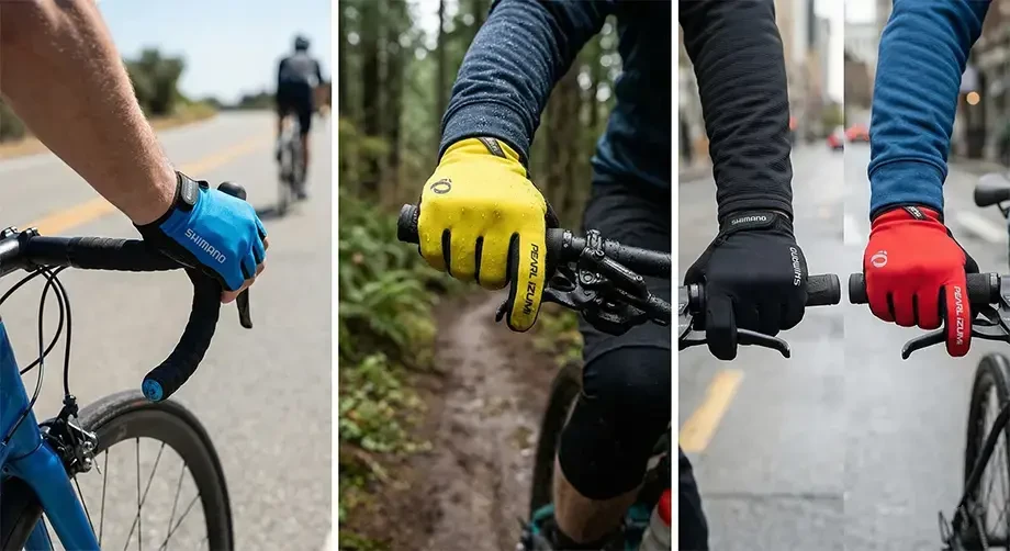 Luvas para ciclismo MTB com proteção