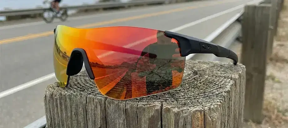 Óculos para ciclismo com lente espelhada