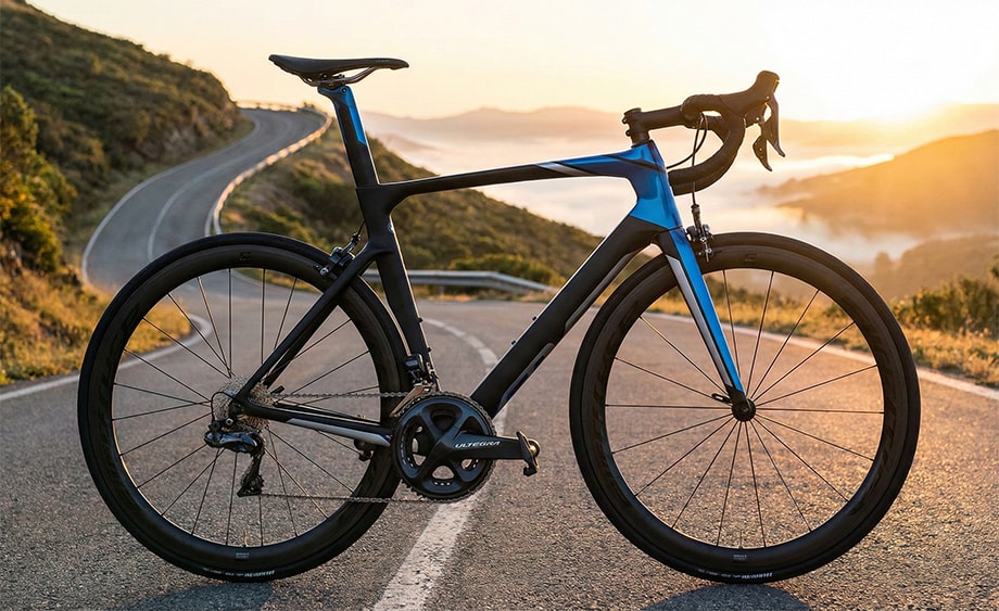 Bicicleta Speed para asfalto, foco em velocidade e alto rendimento