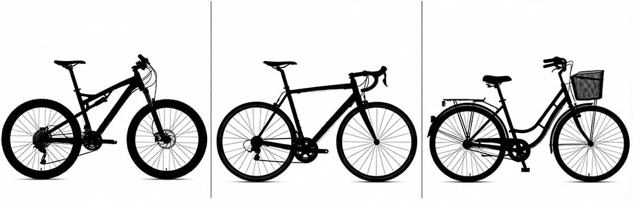 Modelos de bicicletas: MTB, Speed, Gravel, Urbana e Infantil